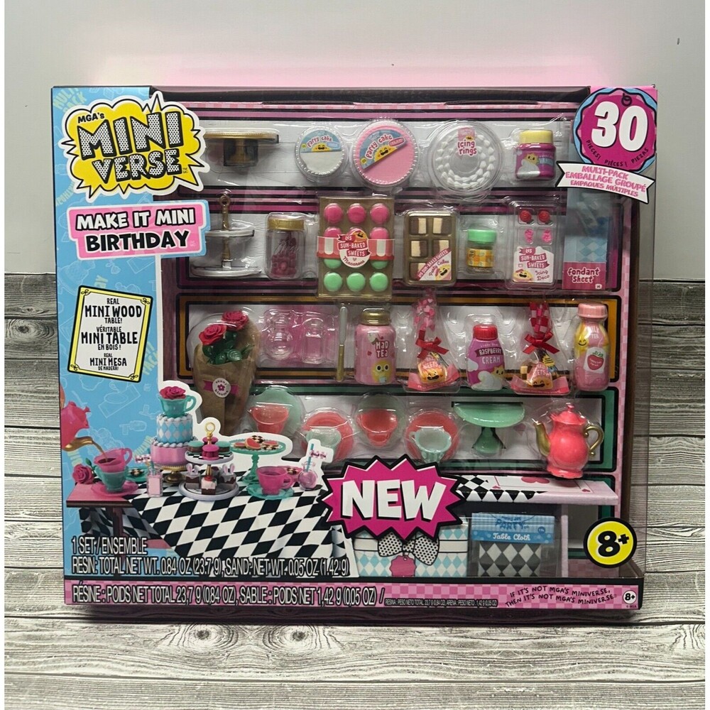 2024-MGA's Miniverse Make It Mini Birthday Multi-Pack-Party Theme Trending Toy